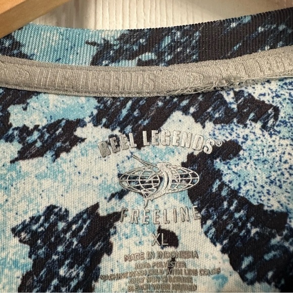 Reel Legends Shirt UV Protection Beach Freeline Youth Boy’s Size Extra Large - Picture 6 of 6